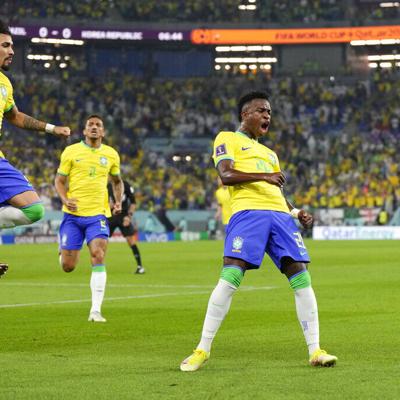 Brasil golea 4-1 a Corea del Sur en la Copa del Mundo en Catar