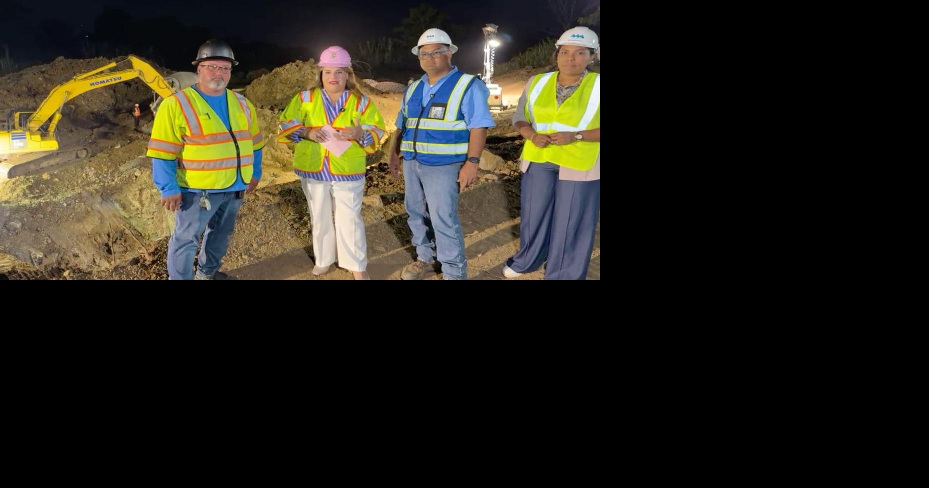 Gobernadora anticipa restablecimiento del servicio de agua durante la madrugada del martes