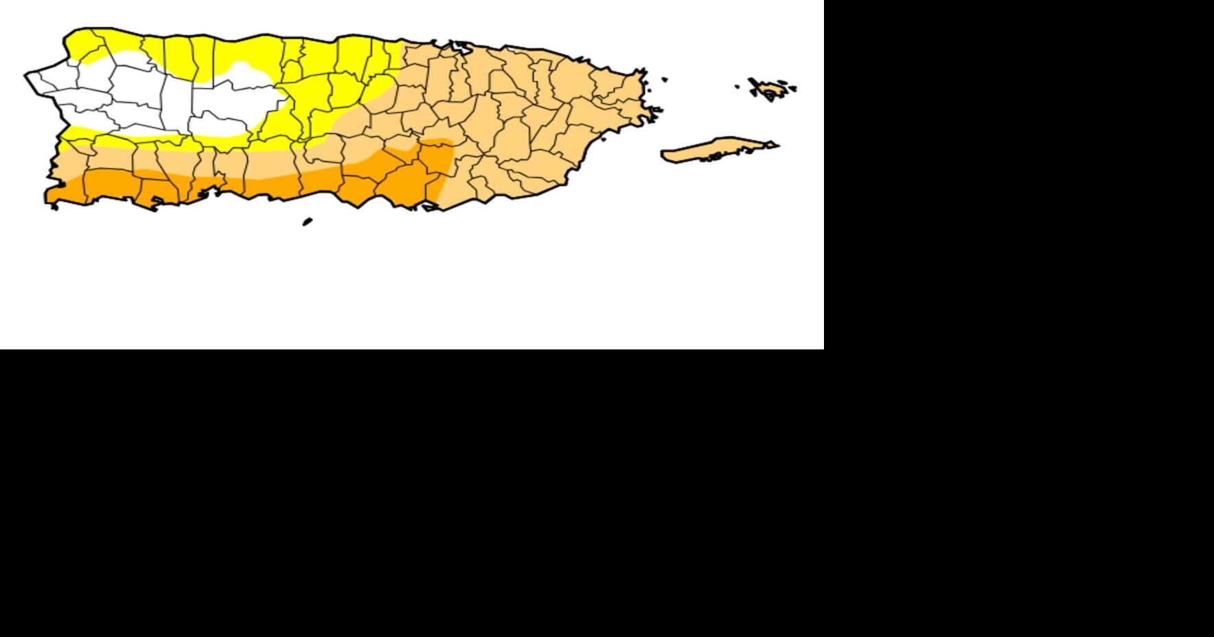 Más del 82% de Puerto Rico bajo condiciones de sequía o anormalmente seco