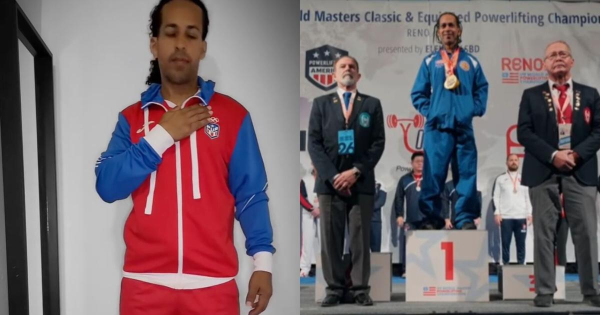 Iván Cancel se corona campeón mundial de powerlifting con tres oros para Puerto Rico