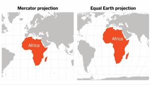Imagen de la cobertura de: La ONU impulsa un nuevo mapamundi que muestra más grande a África
