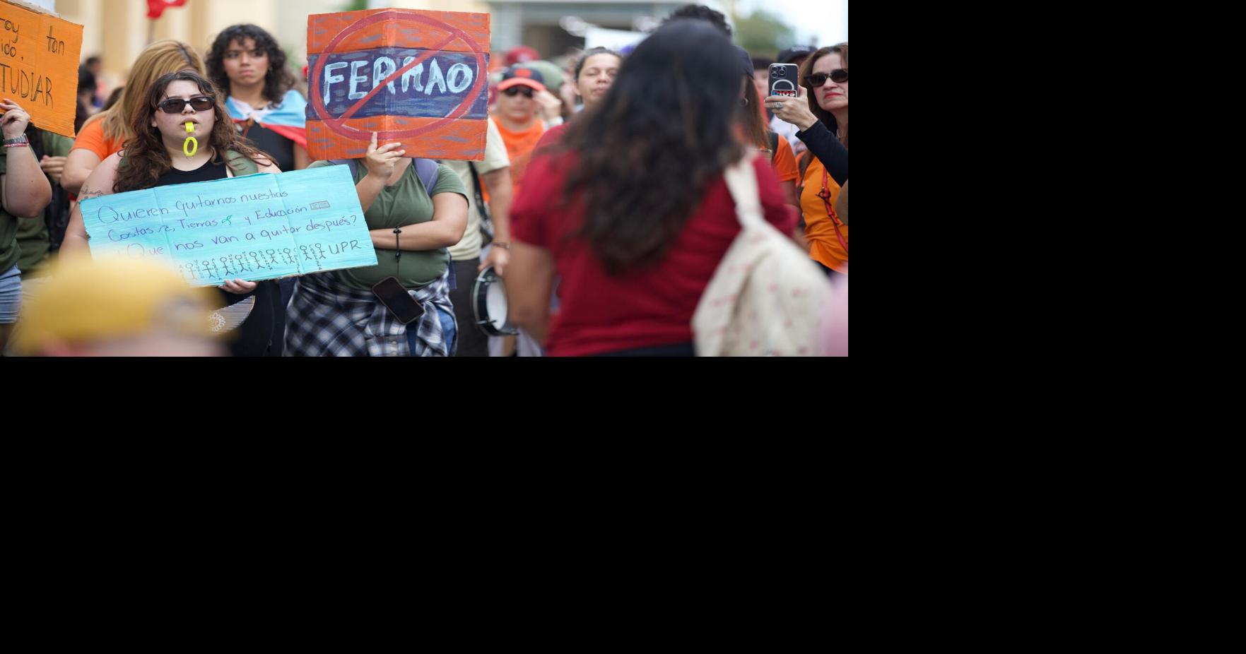 VIDEO: Cientos de manifestantes marchan hacia la administración central ...