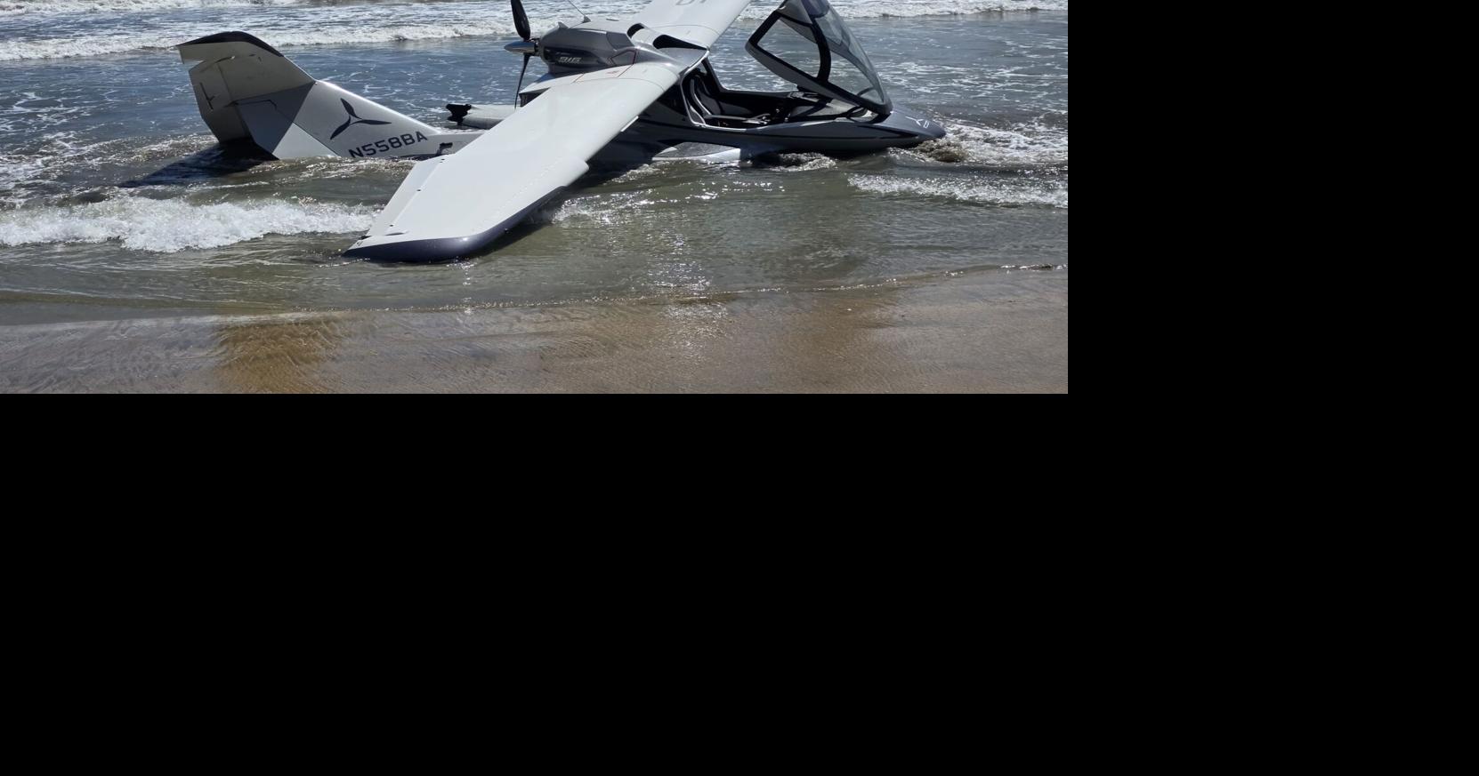 Avioneta se estrella en playa de Toa Baja