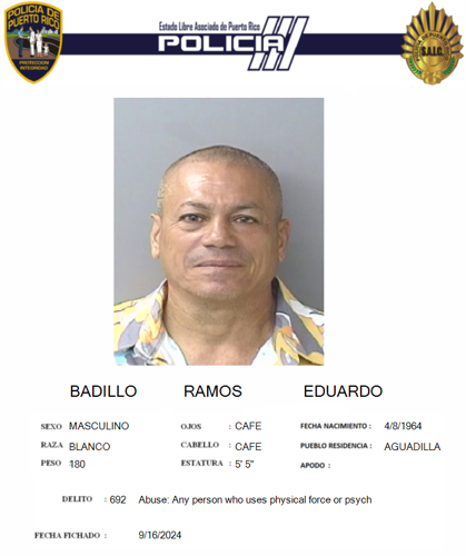 Edwin R Badillo Arrestan a uno de los 10 más buscados en Aguadilla | Ley y orden ...