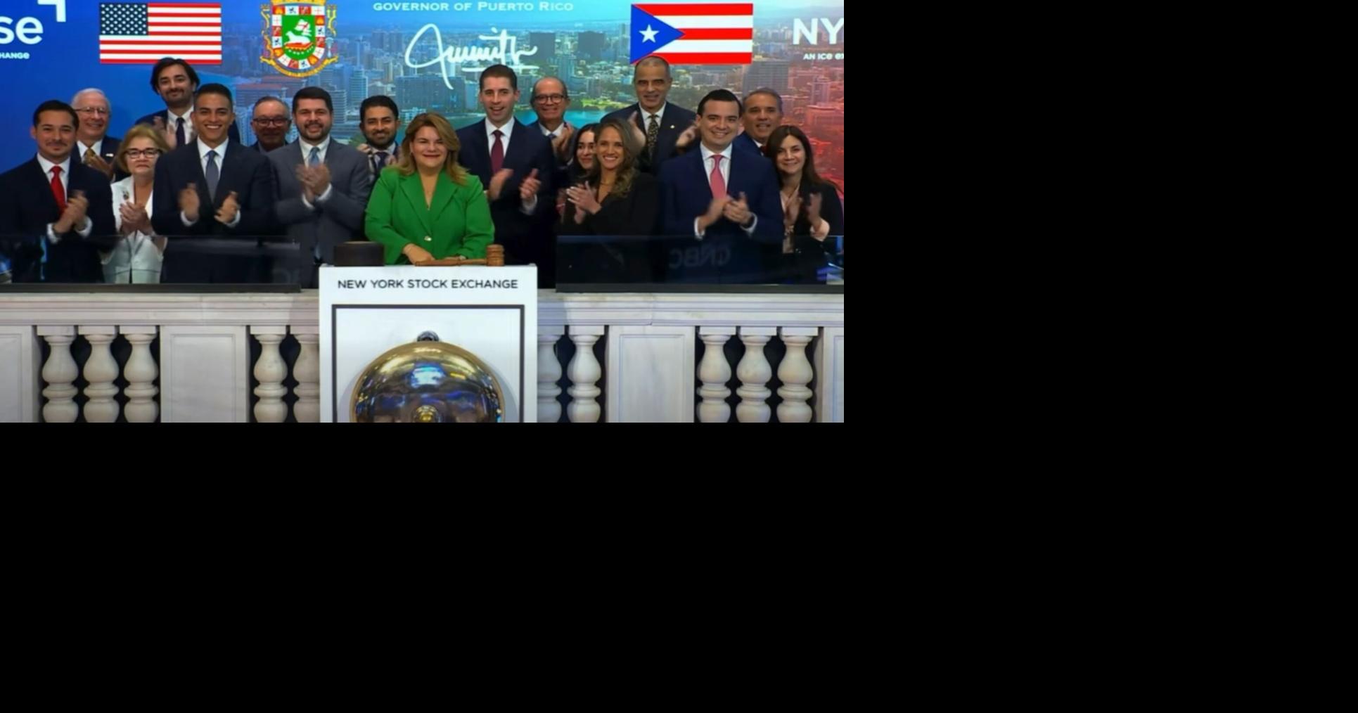 “Puerto Rico hace historia”: Gobernadora toca la campana de apertura de la Bolsa de Valores de Nueva York