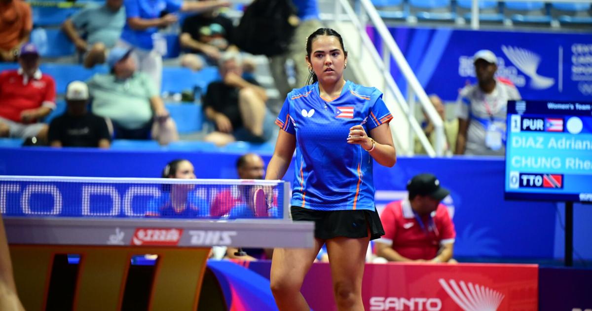 Adriana Díaz lidera a Puerto Rico a semifinal de tenis de mesa en Juegos CAC 2026