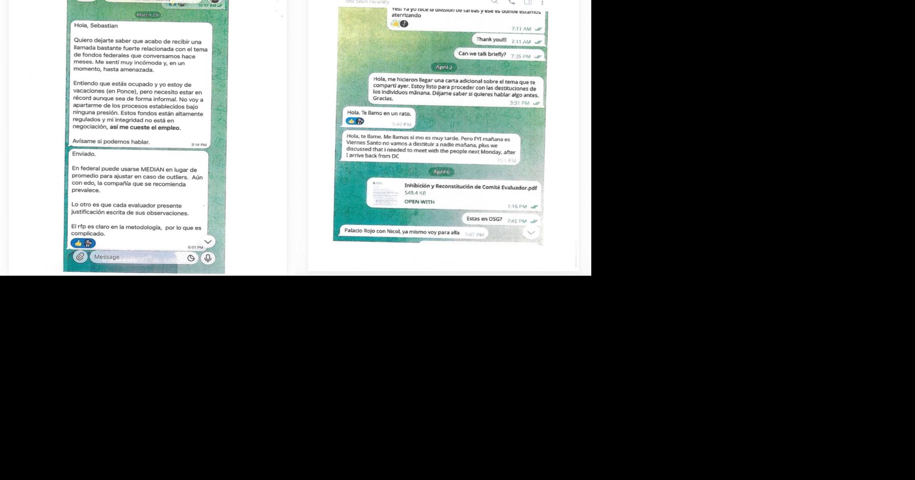 Explosivo chat: querella de exsecretario del DDEC apunta a presiones desde Fortaleza