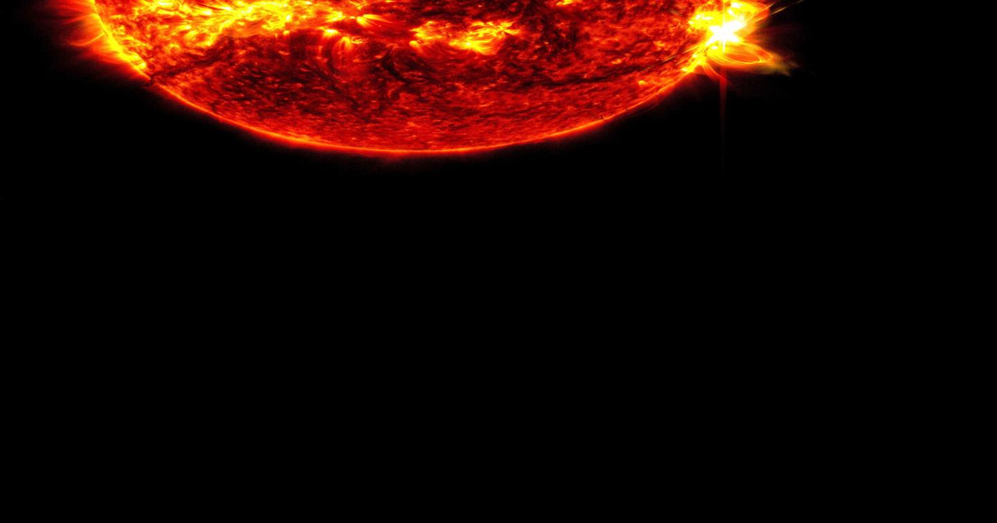 The Sun produces its largest flare in nearly a decade  the time