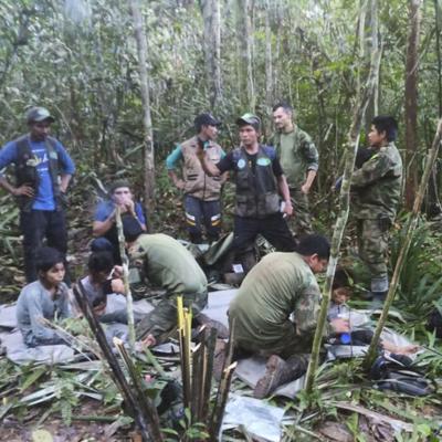 Hallan con vida a cuatro niños desaparecidos durante 40 días en selva colombiana
