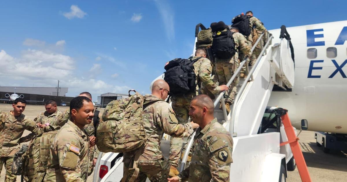 Más de 60 soldados parten desde Puerto Rico hacia Medio Oriente