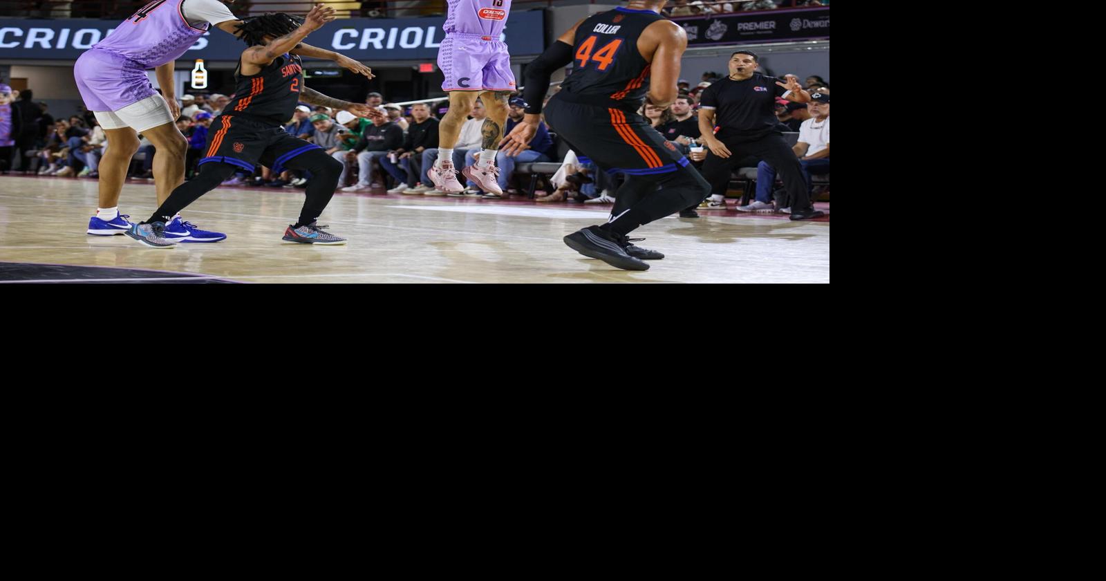 Los Criollos vencen a los Cangrejeros 90-86 y apuntan su segundo triunfo de la temporada