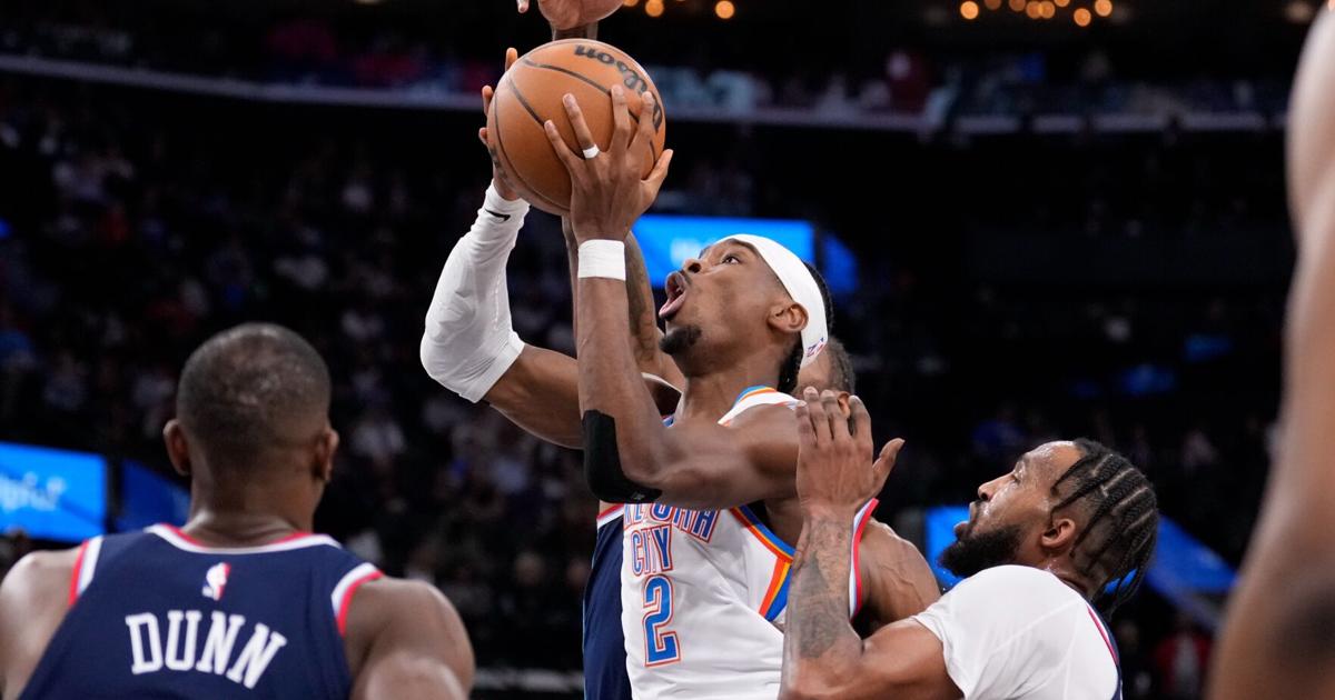 El Thunder asegura el mejor récord de la NBA al vencer 128-110 a Clippers