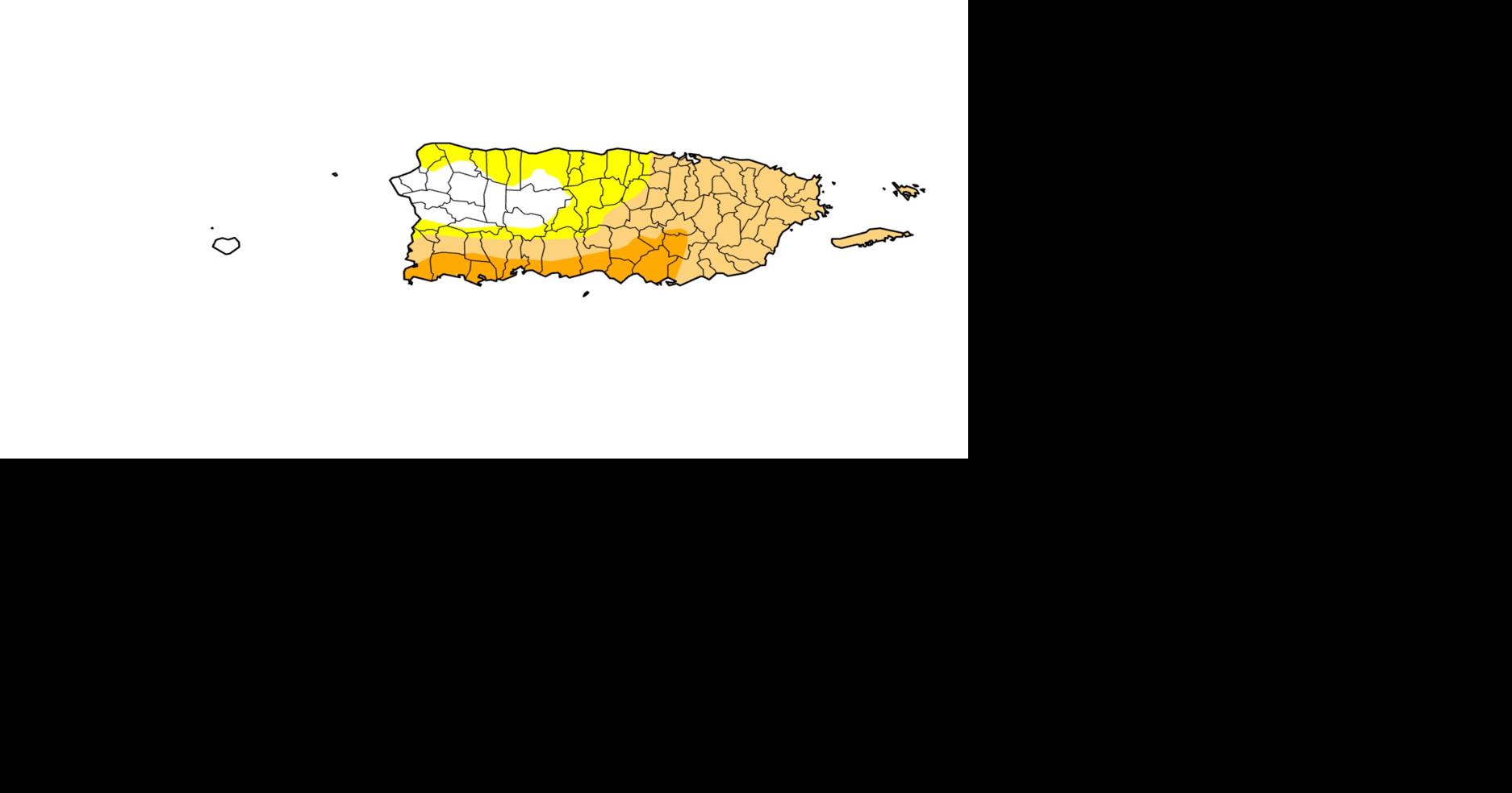 Sequía moderada persiste en el este, sureste y sur de Puerto Rico; embalses se mantienen estables