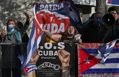 Chile Cuba Protest