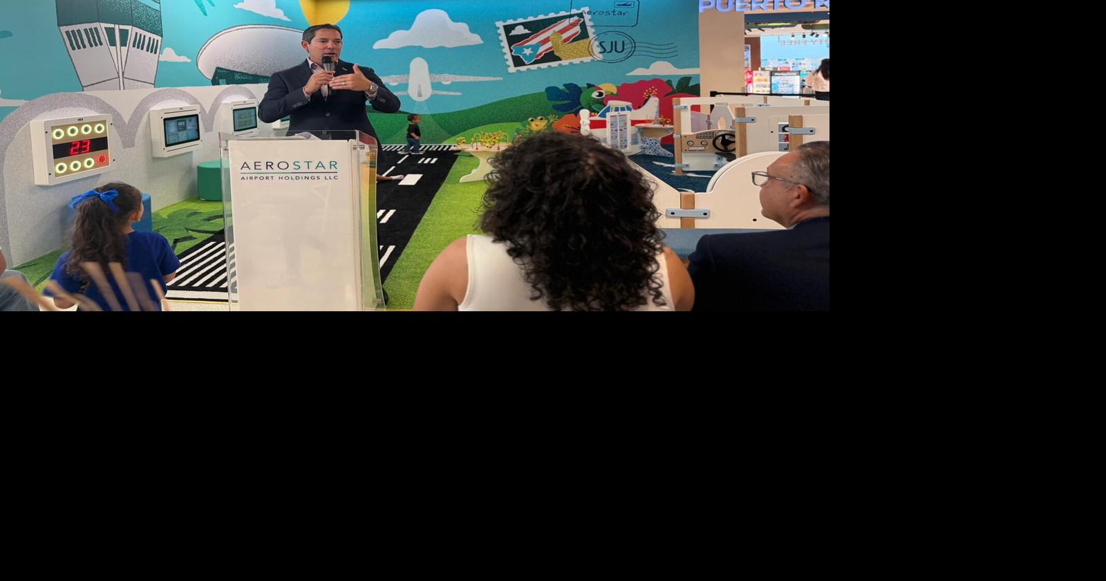 Aerostar inaugura Aerokids, área gratuita de juegos para niños en el aeropuerto Luis Muñoz Marín