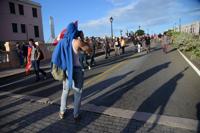 Bandera de PR en protesta