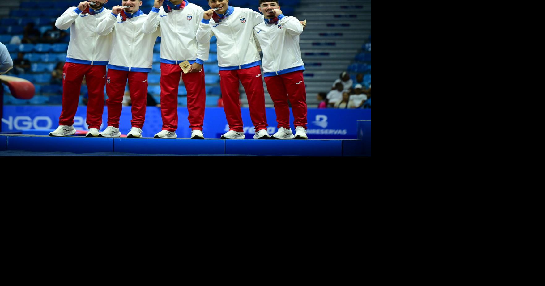 Puerto Rico gana plata en gimnasia artística masculina por equipos en Santo Domingo 2026
