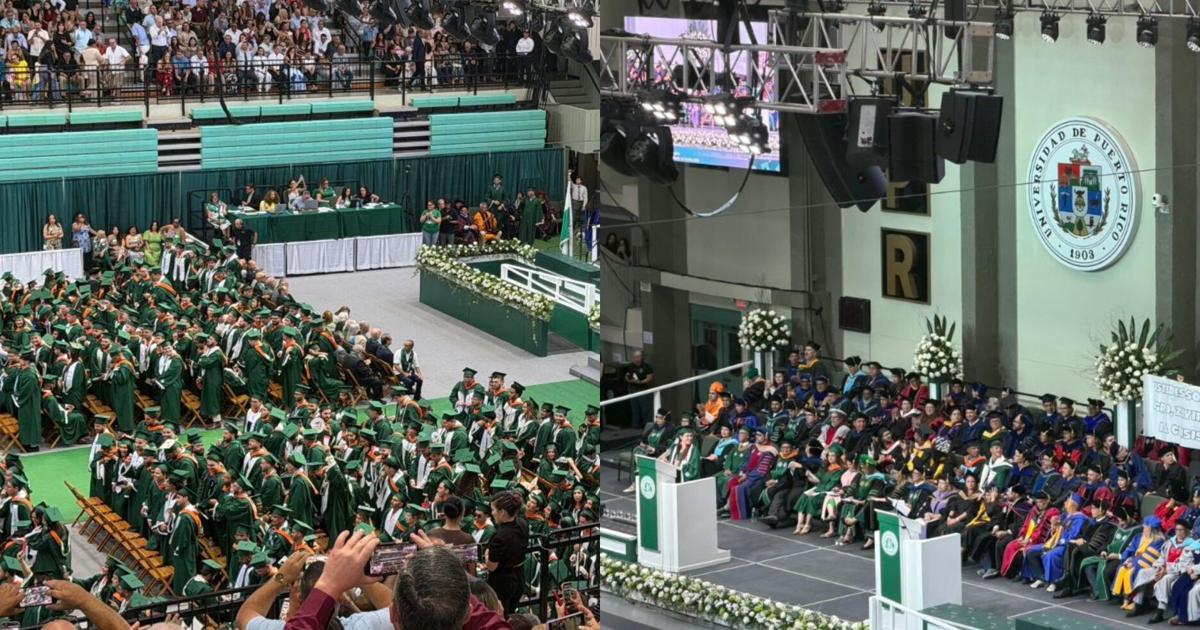 Graduandos del RUM protestan contra rector interino con abucheos y dándole la espalda