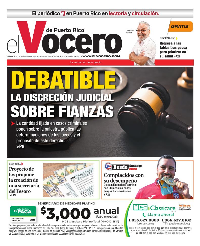 Page A1 | El Vocero | Elvocero.com