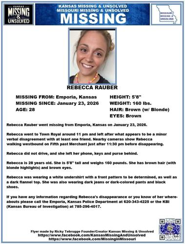 Emporia Police Release Additional Information in Search for Rebecca ...