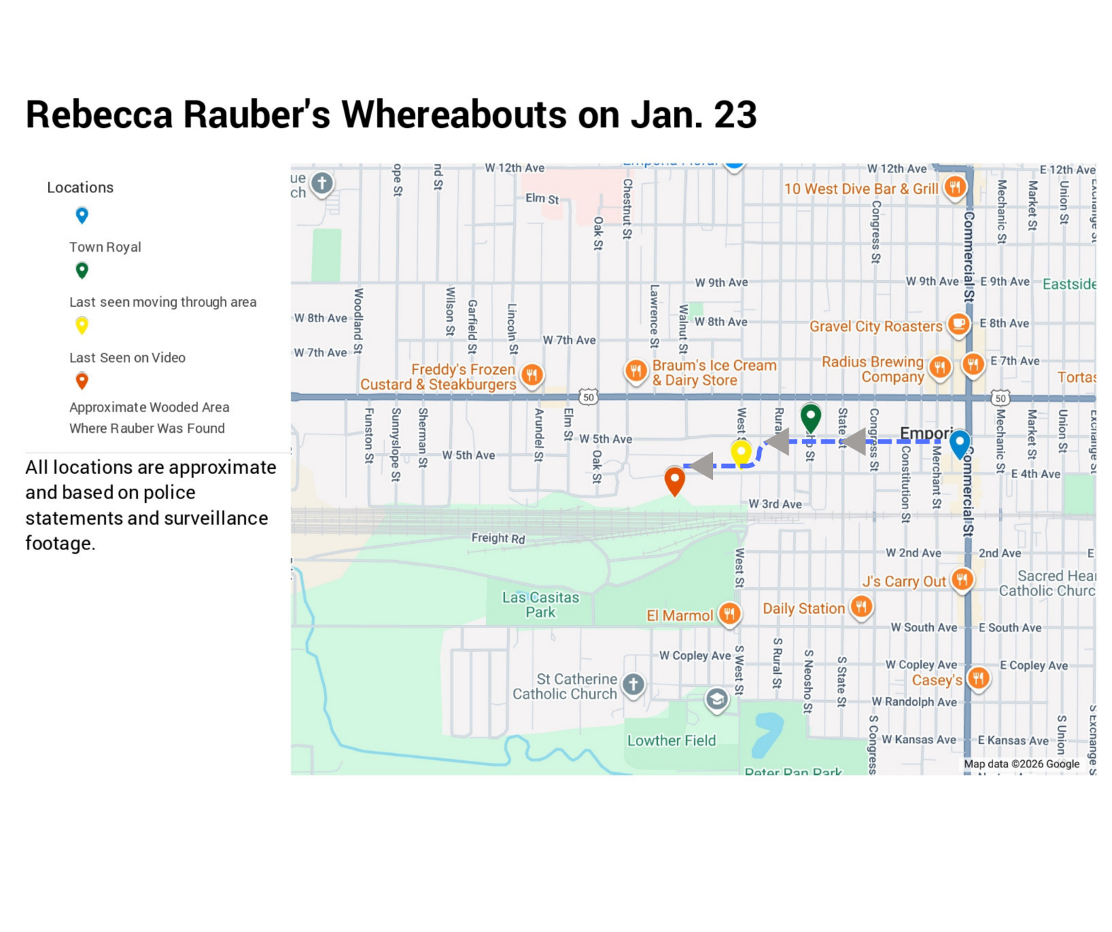 Emporia police find Riverside teacher Rebecca Rauber dead | Free ...