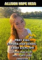 Prayer vigil for EHS sophomore moved to Saturday