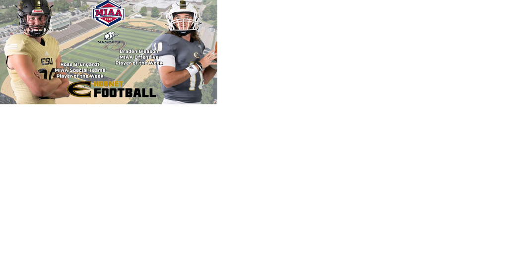 Gleason and Brungardt earn MIAA Football Player of the Week honors for Emporia State - Vimarsana News