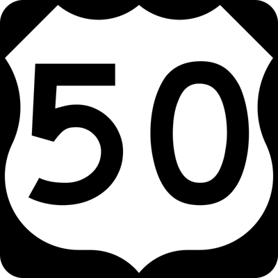 U.S. 50 sign