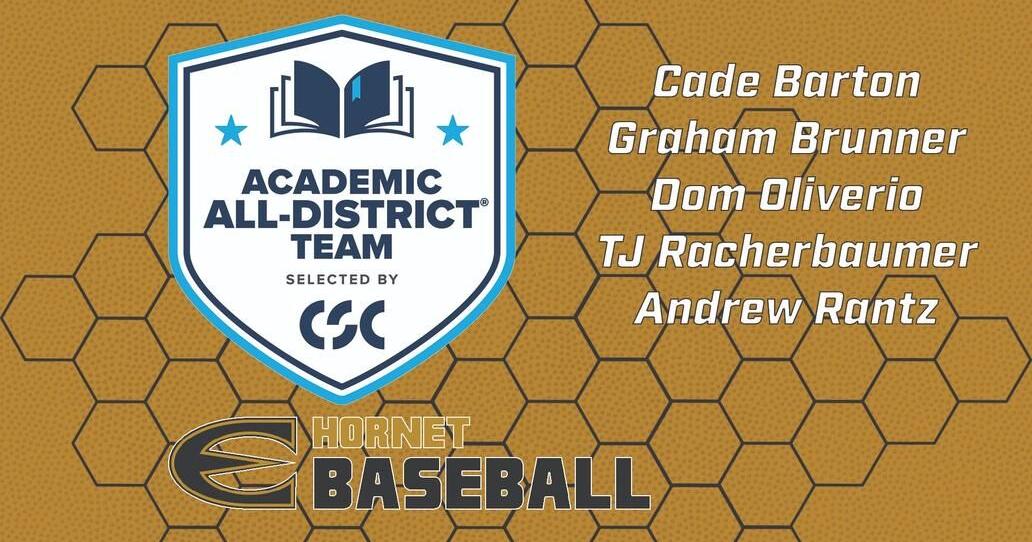 Five Hornets Earn CSC Academic All-District Honors in Baseball - Vimarsana News