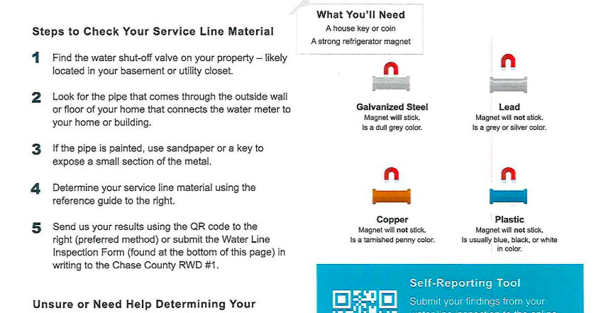 Strong City, Rural Water District No. 1 announce lead service line inventory project - Vimarsana News