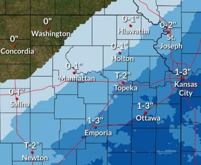 Snow projection map - 1/24/23