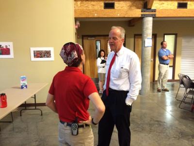 Senator Moran stops by Operation Purple Camp