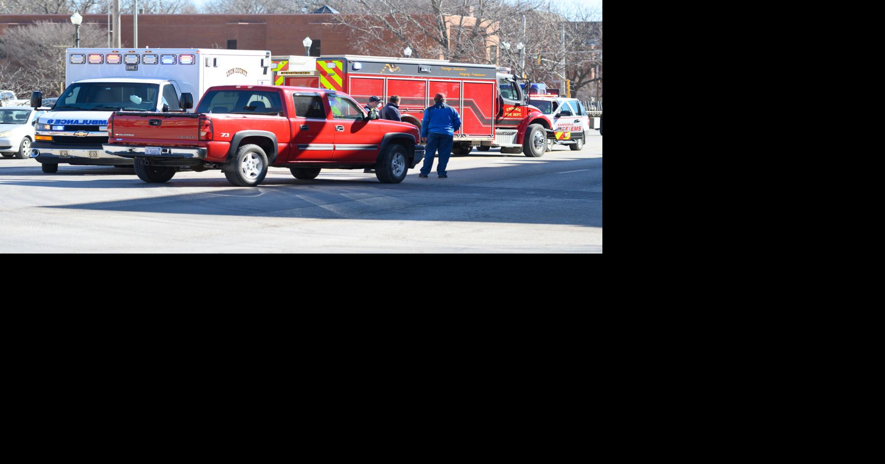 No injuries after car vs. pedestrian accident in downtown Emporia