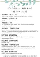 Endicott Student Activities to Host Stress Less, Laugh More Week