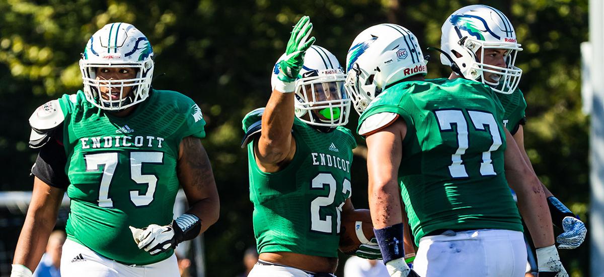 Endicott Football Rolls Over Husson Multimedia