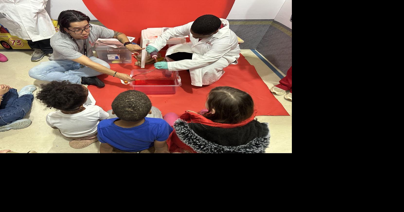 East Elementary students practice healthy digestive habits