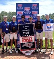 Marvin Ridge brings home second boys golf state title