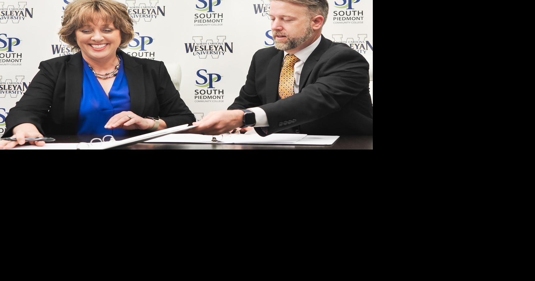 SPCC, NC Wesleyan sign transfer agreement | Enquirer Journal ...