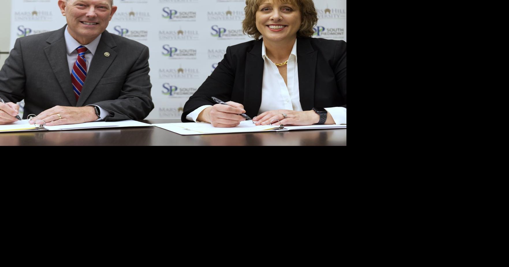 SPCC, Mars Hill presidents sign agreement | Enquirer Journal ...