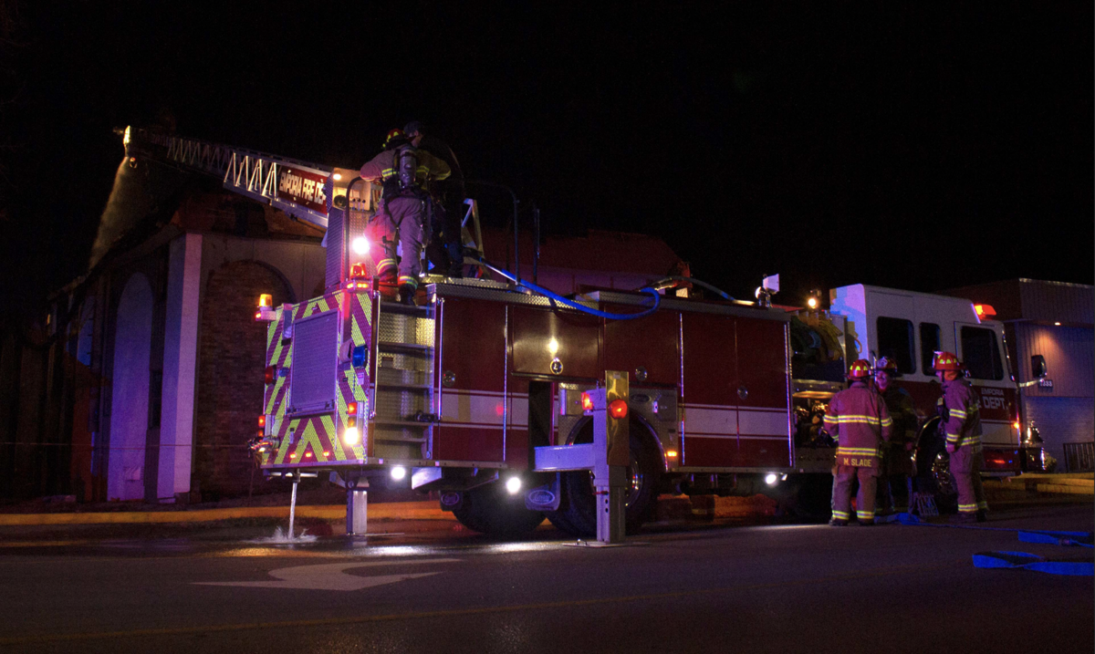 Firefighters return to rekindled fire by ESU campus