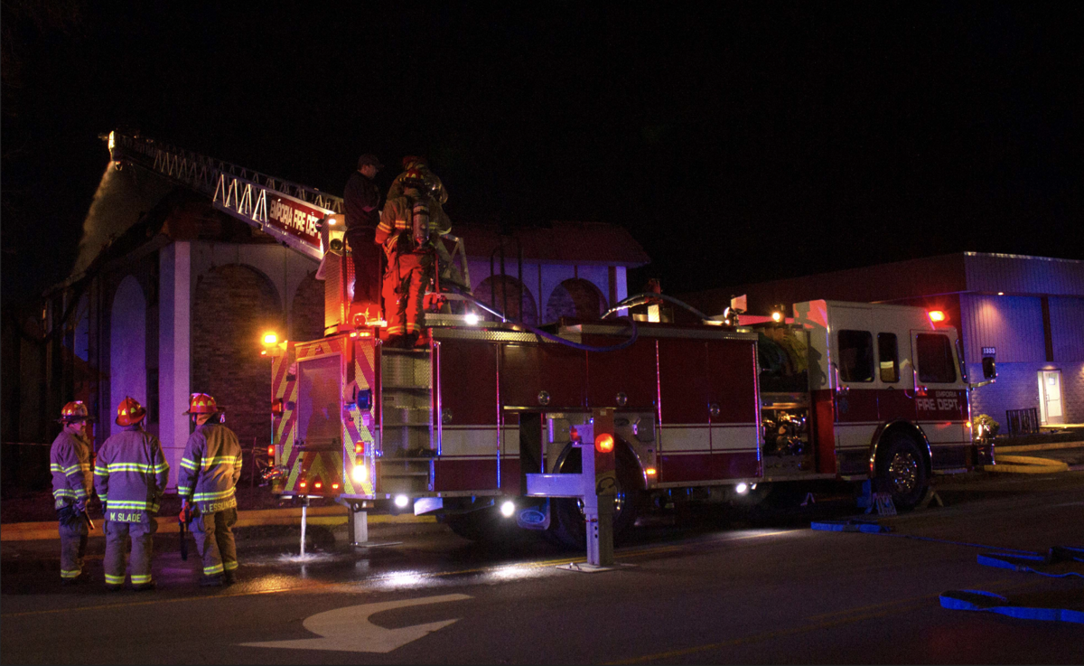 Firefighters return to rekindled fire by ESU campus