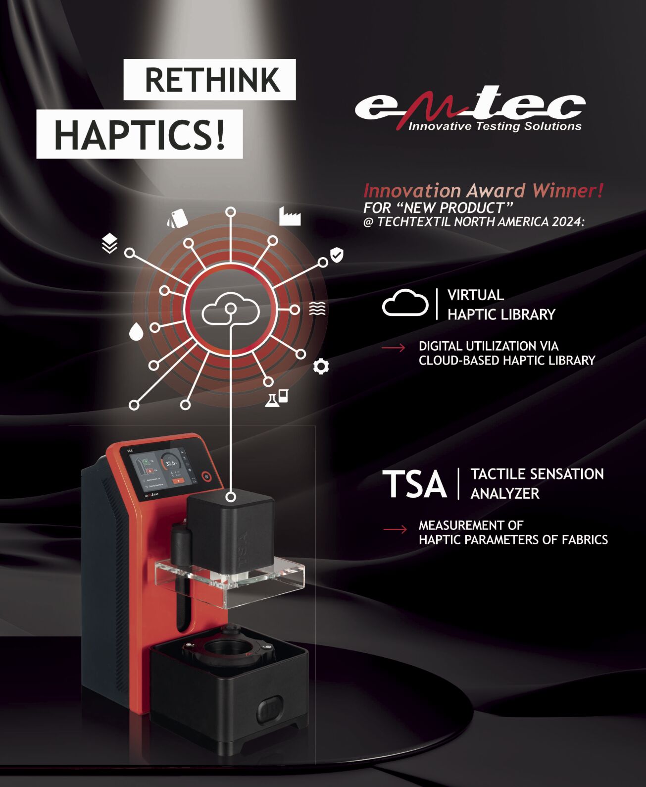 emtec Electronic to highlight haptic testing technology at TITAS 2024