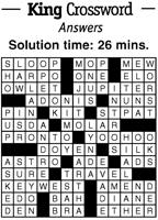Crossword Puzzle Answers - Week of February 17, 2023