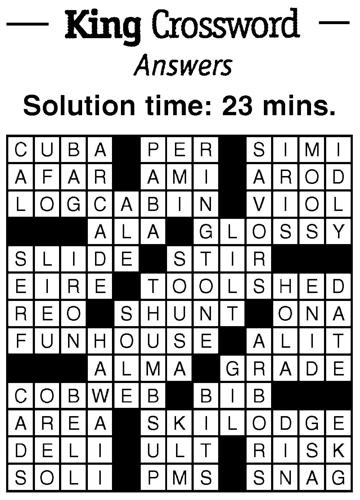 Crossword Puzzle Answers 9.17.21 | Crossword | fairfaxtimes.com