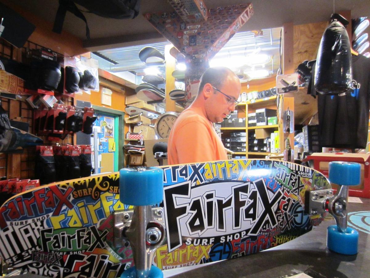 Original Fairfax Surf Shop building, a skateboarding Mecca ...