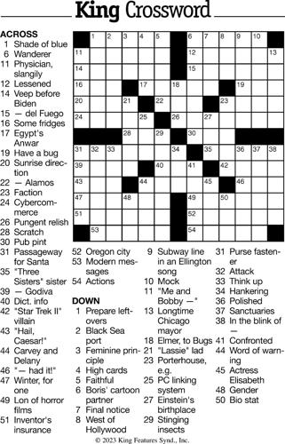 Crossword Puzzle - Week of February 24, 2023 | Crossword ...