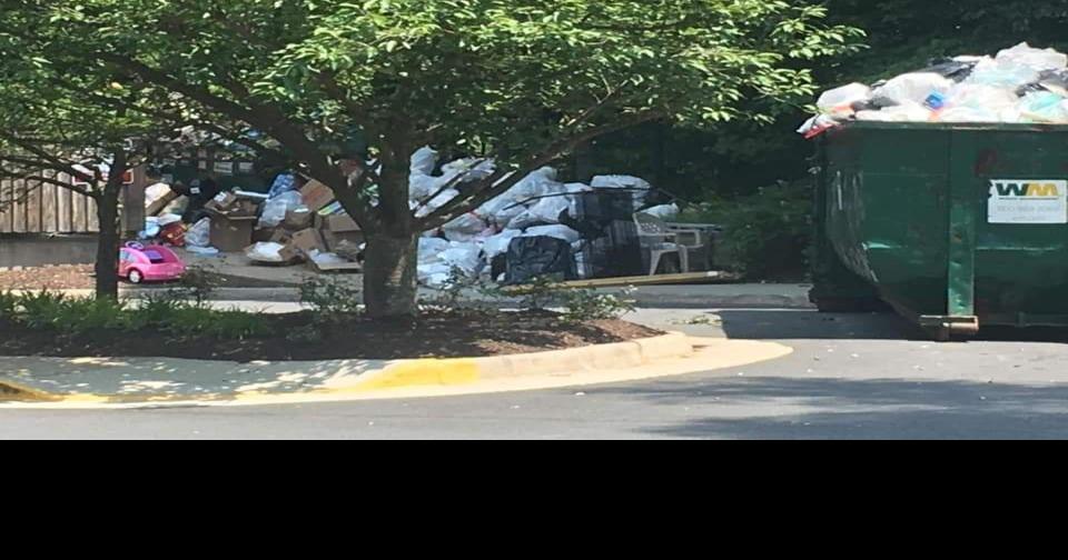 Fairfax apartment complex valet trash service not picking up trash
