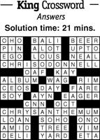 Crossword Puzzle Answers - Week of January 13, 2023