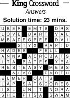 Crossword Puzzle Answers - Week of June 2, 2023