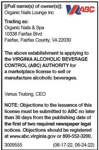 ABC Notice - Organic Nails and Spa